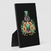Dachshund Dog Shamrock St. Patrick's Day Saint Pad Fotoplaat (Zijkant)