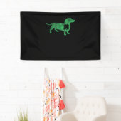Dachshund Dog Shamrock St. Patrick's Day Saint Pad Spandoek (Insitu)