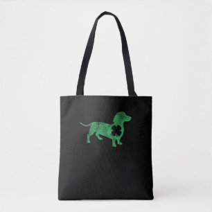 Dachshund Dog Shamrock St. Patrick's Day Saint Pad Tote Bag