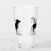 Dachshund Dog Silhouette I Love Dachshunds Glas (Links)