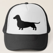 Dachshund Dog Silhouette Wiener Dog Weenie Trucker Pet (Voorkant)