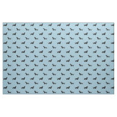 Dachshund Dog Silhouettes Pattern Doxies Dachsies Stof (Yard (91,4 cm))