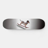 Dachshund Dog Skateboarder Persoonlijk Skateboard (Horizontaal)