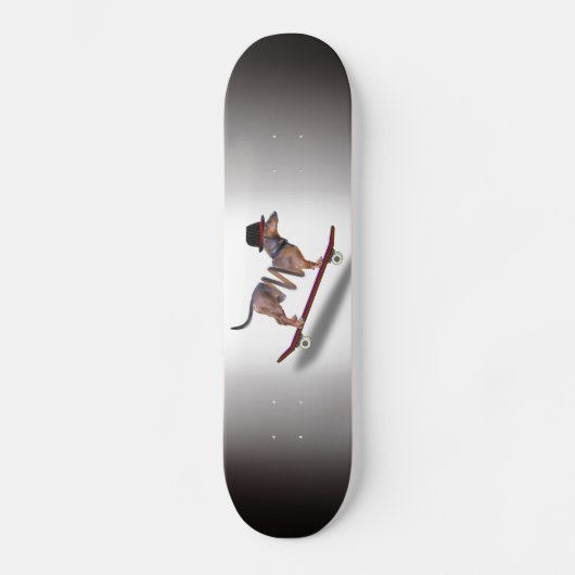 Dachshund Dog Skateboarder Persoonlijk Skateboard (Voorkant)