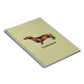 Dachshund Dog Spiral Bound-laptop Notitieboek (Rechterzijde)