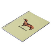Dachshund Dog Spiral Bound-laptop Notitieboek (Linkerzijde)