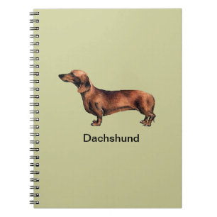 Dachshund Dog Spiral Bound-laptop Notitieboek