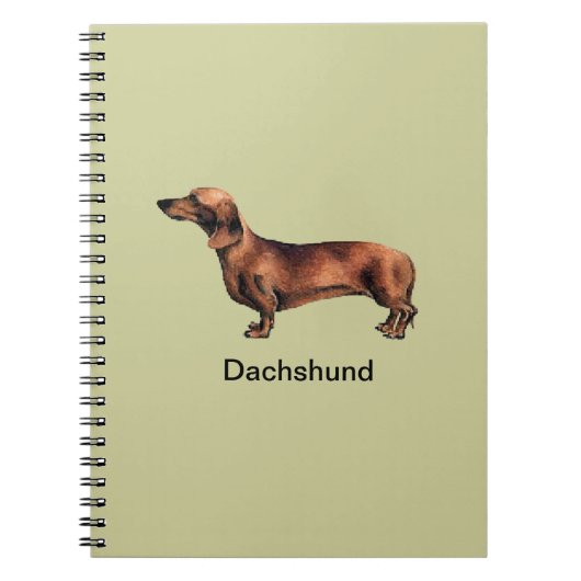 Dachshund Dog Spiral Bound-laptop Notitieboek (Voorkant)