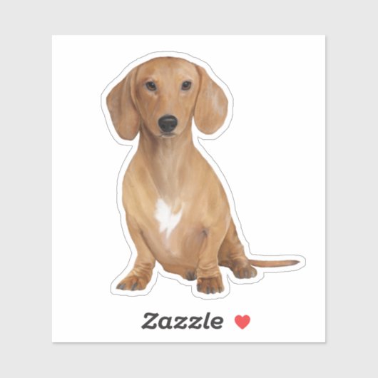 Dachshund Dog Sticker (Vel)