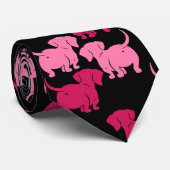 Dachshund Dog Stropdas (Opgerold)