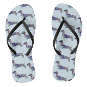 Dachshund Dog Teenslippers (Voetbed)