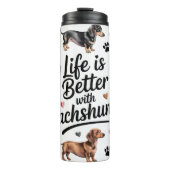 Dachshund Dog Thermosbeker (Voorkant)