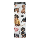 Dachshund Dog Thermosbeker (Achterkant)