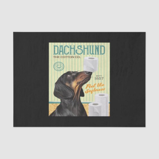 Dachshund Dog Tissuepapier (Voorkant)