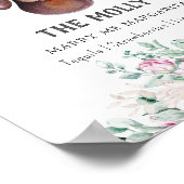 Dachshund Dog Trouwhandtekening Drink Teken Poster (Hoek)