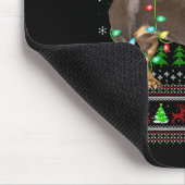 Dachshund Dog Ugly Christmas Sweaters Holiday Sant Muismat (Hoek)