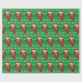 Dachshund Dog Ugly kerst Cadeaupapier (Vlak)