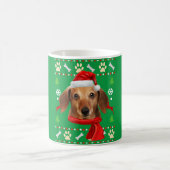 Dachshund Dog Ugly kerst Koffiemok (Center)