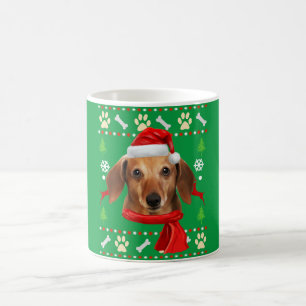 Dachshund Dog Ugly kerst Koffiemok