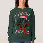 Dachshund Dog Ugly kerst Trui (Voorkant)