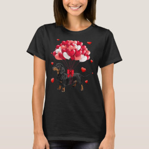 Dachshund Dog Valentijn Ballon Shirt Dachshund D