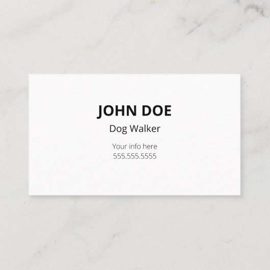 Dachshund Dog Visitekaartjes (Achterkant)