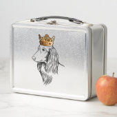 Dachshund Dog Wearing Crown (In situ)