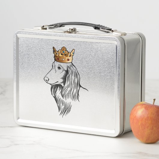 Dachshund Dog Wearing Crown (In situ)