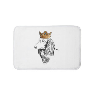 Dachshund Dog Wearing Crown Badmat
