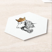 Dachshund Dog Wearing Crown Kartonnen Onderzetters (Schuin)