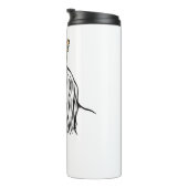 Dachshund Dog Wearing Crown Thermosbeker (Geroteerd rechts)