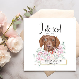 Dachshund Dog Wedding Cocktail Napkins Servet
