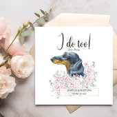 Dachshund Dog Wedding Cocktail Napkins Servet