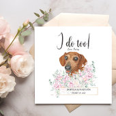 Dachshund Dog Wedding Cocktail Napkins Servet