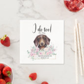 Dachshund Dog Wedding Cocktail Napkins Servet (Insitu)