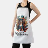 Dachshund Dog Weiner Turkije Kostuum Thanksgiving Schort (Insitu)