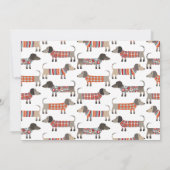 Dachshund Dog Wijziging adresaankondiging Aankondiging (Achterkant)