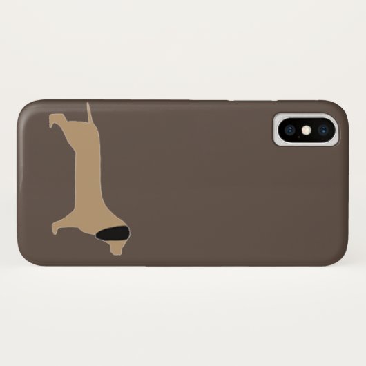 Dachshund Doggie iPhone/iPad case (Achterkant (horizontaal))