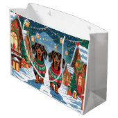 Dachshund Dogs Christmas Snow Holiday Groot Cadeauzakje