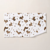 Dachshund Dogs en Botten Cute Paws Bad Handdoek (Handdoek)