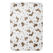Dachshund Dogs en Botten Cute Paws Badmat (Voorkant Verticaal)