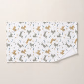 Dachshund Dogs en Paws Cute Pastel Bad Handdoek (Handdoek)