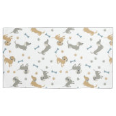 Dachshund Dogs en Paws Cute Pastel Doxies Kussensloop (Voorkant-Links)