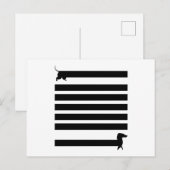 Dachshund Dogs Funny Cute Dog Holder Puppy Gift Briefkaart (Voorkant / Achterkant)