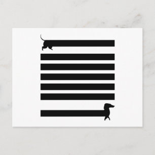 Dachshund Dogs Funny Cute Dog Holder Puppy Gift Briefkaart