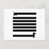Dachshund Dogs Funny Cute Dog Holder Puppy Gift Briefkaart (Voorkant)