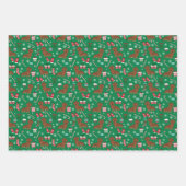 Dachshund Dogs Kerstmis Inpakpapier Vel (Voorkant 3)