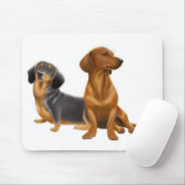 Dachshund Dogs Mousepad Muismat (Met muis)