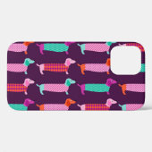 Dachshund Dogs: naadloos Schattige patroon. Case-Mate iPhone Case (Achterkant (horizontaal))