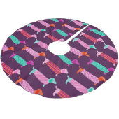 Dachshund Dogs: naadloos Schattige patroon. Kerstboom Rok (Gekanteld)